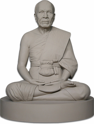 Preliminary statue of Phramongkolthepmuni Sodh Candasaro at Wat Paknam